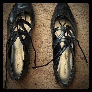 Original Christian Siriano lace up flats